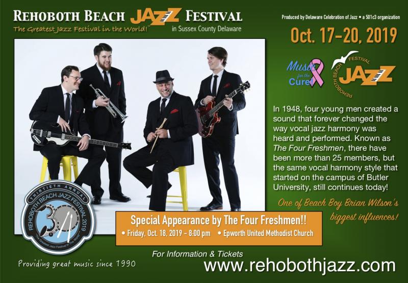 FOUR FRESHMEN AT THE REHOBOTH BEACH JAZZ FESTIVAL Cape Gazette